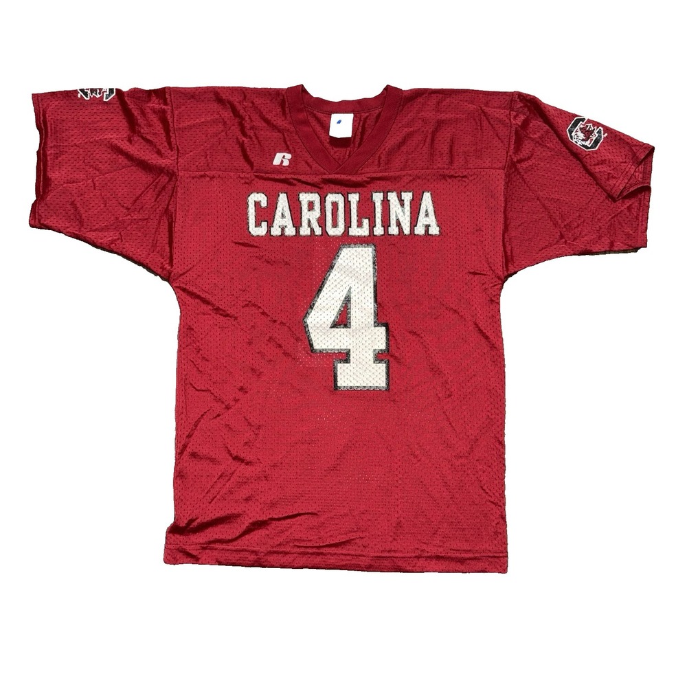 Vintage Russell South Carolina Gamecocks Football Jersey NCAA Red Youth Large
